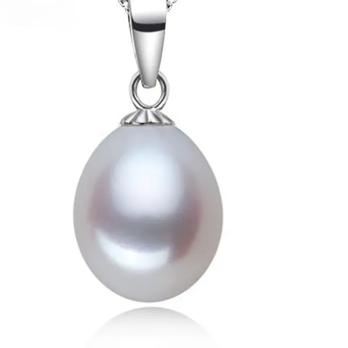 Authentic Natural 12-13mm Naked Pearl Rice Shaped Particle Bead Loose Bead Pendant