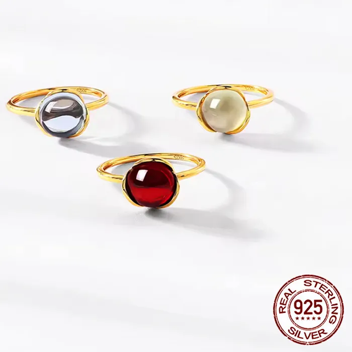 Authentic Celestial Harmony Multi-Gemstone Alignment Ring - Sacred Gold-Plated Manifestation Talisman