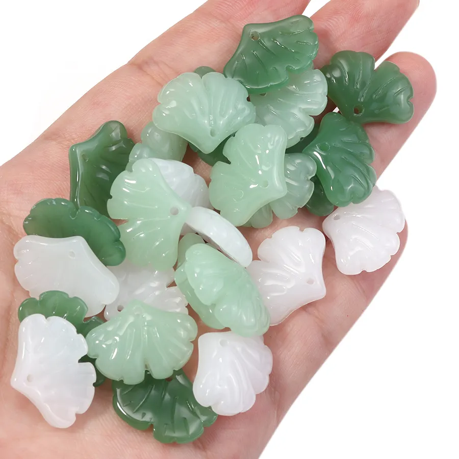 Authentic Whispers of the Forest: 30 Ginkgo Leaf Pendants for Harmony