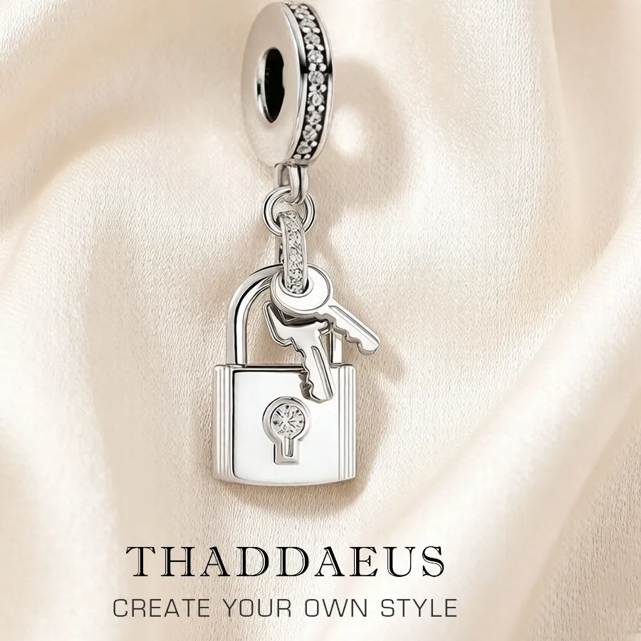 Authentic The Keeper of Secrets: Sterling Silver Lock and Key Talisman