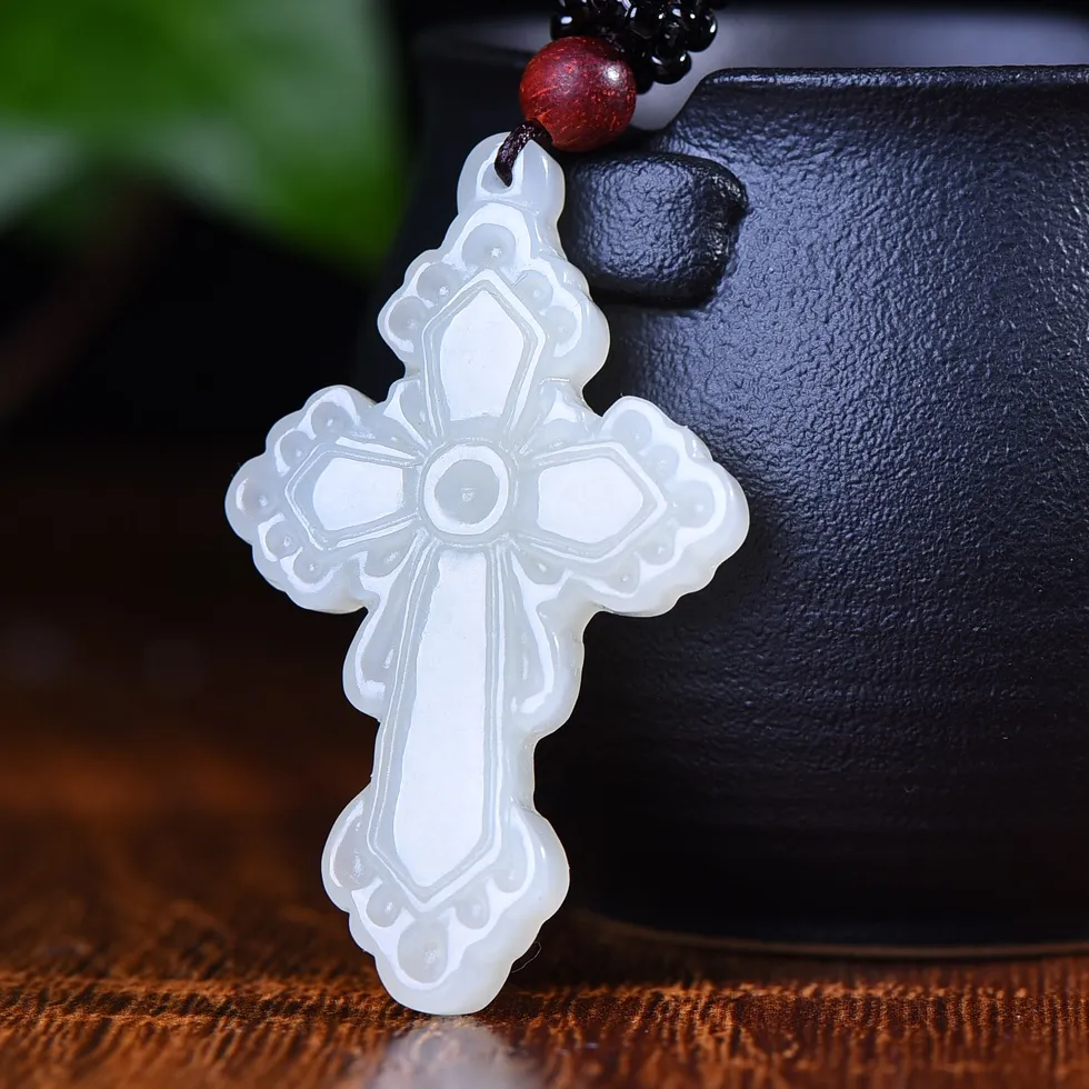 Authentic The Sacred Nephrite Cross: A Vessel of Divine Harmony and Eternal Protection