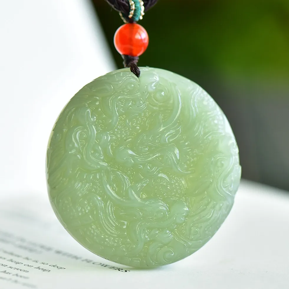 Authentic Dragon's Breath: Unleashing Protection & Prosperity with the Hetian Jade Dragon Pendant