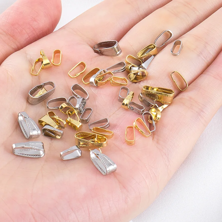 Authentic Buckle of Fortitude: 50 Stainless Steel Connectors for Pendants and Charms