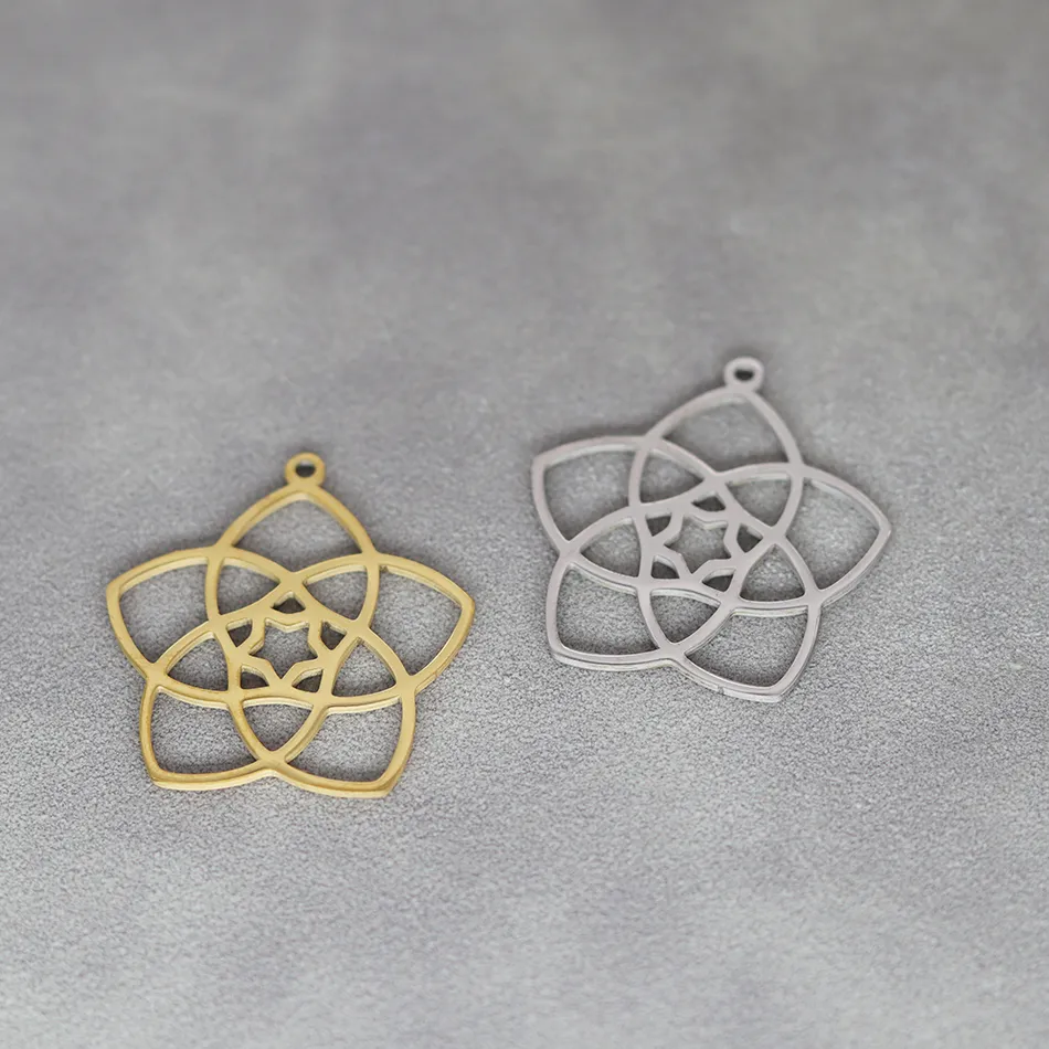 Authentic Talisman of the Morning Star: Geometric Venus Flower Pendants