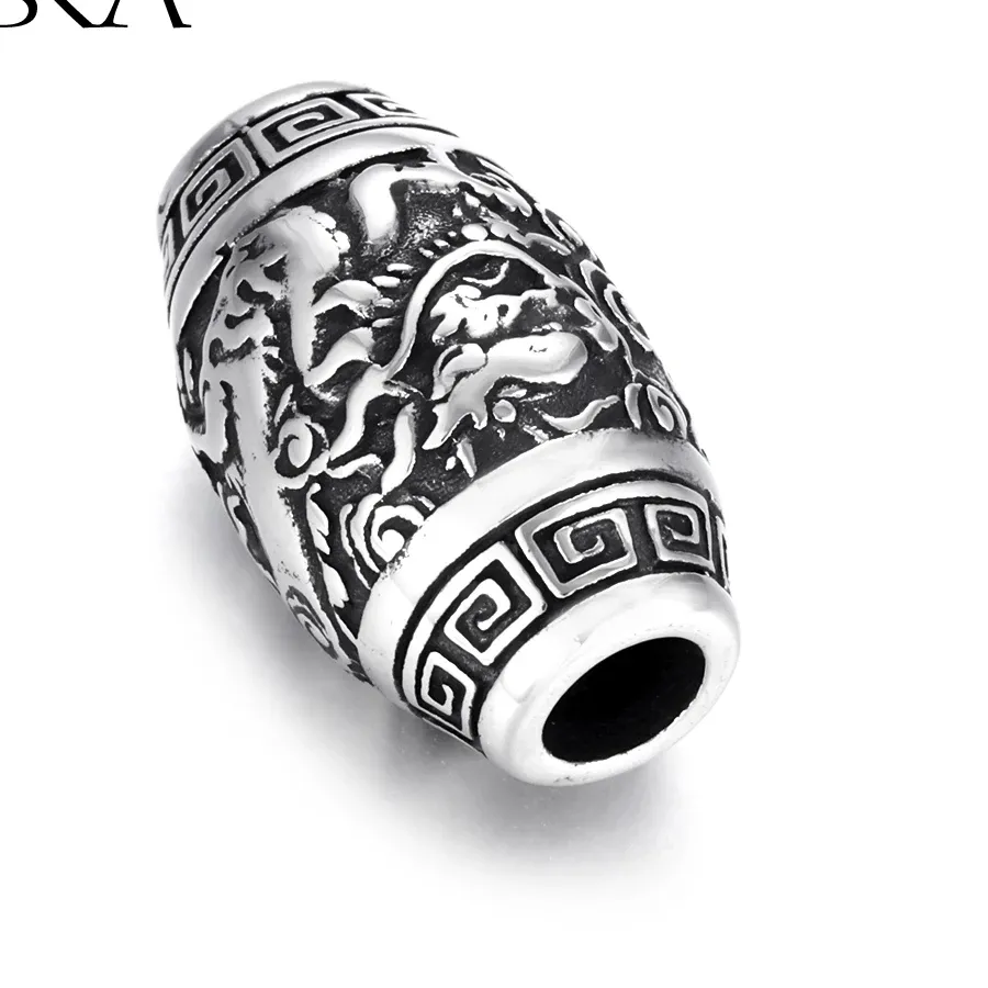 Authentic Paracord Beads Paracord Knife Lanyard Accessories 5Mm Hole Beard Bead Diy Jewelry Bracelet Making