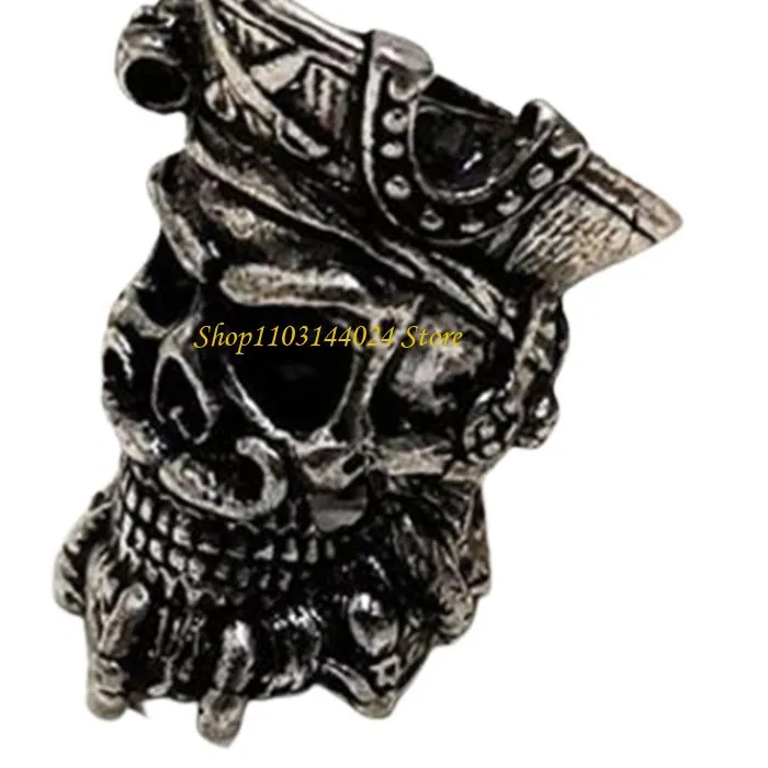 Authentic N5KE Punk Viking Norse Runes Hair Beard Bead Antique DIY Bracelet Jewelry Scandinavian Pendant for Adult Jewelry Making