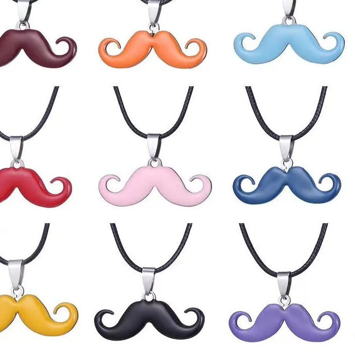 Authentic Hot Sale Stainless Steel Cute Classic Beard Pendant Necklace for Women Fashion Accessories Y2K Jewelry Party Gift Daily Wear