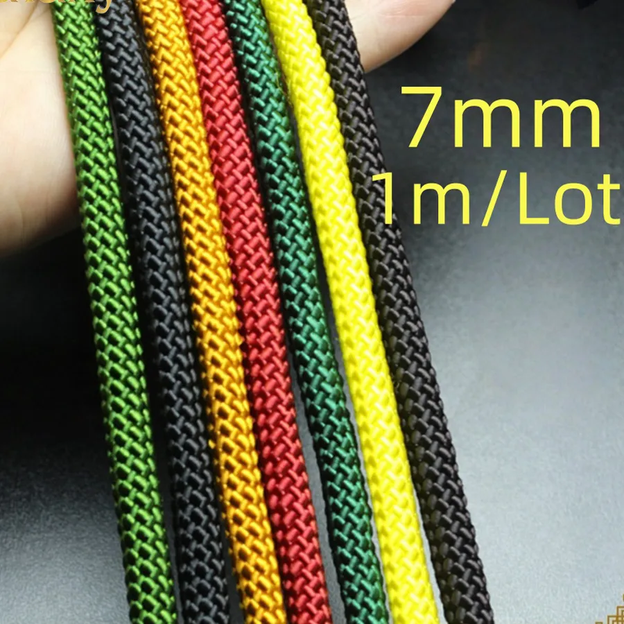 Authentic 7mm 1m/Lot Milan Cord Pendant Rope Bracelet Braided Strings For DIY Beading Necklace Jewelry Making Nylon Thread Cords Strands