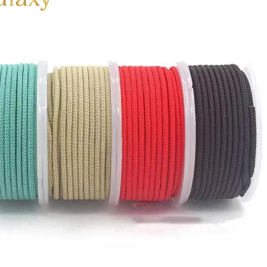Authentic High Quality 2mm 2.5mm 3mm Nylon Thread Cord String for DIY Tassels Making Braided Bracelet Necklace Handmade Craft Accessories