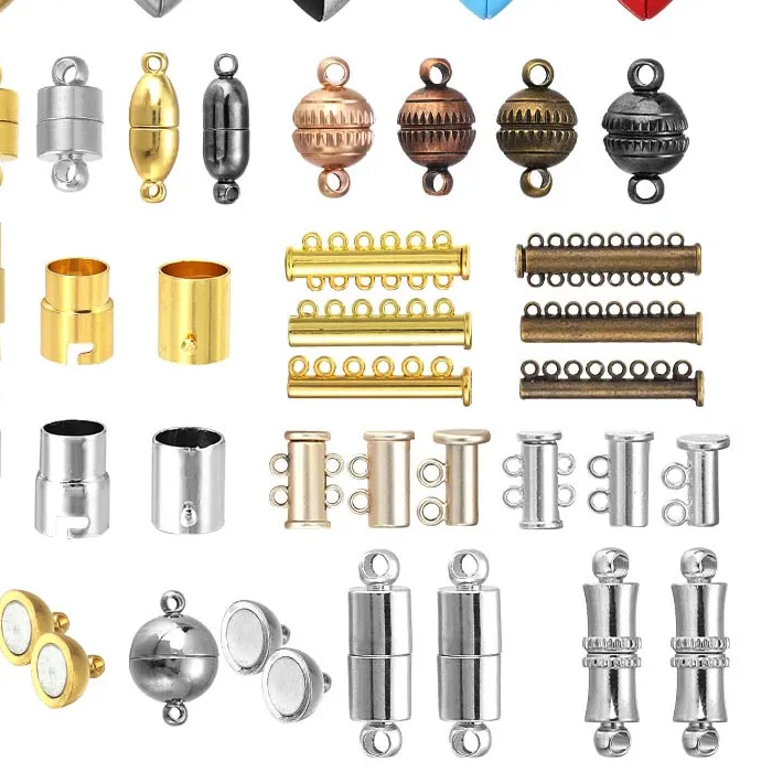 Authentic Louleur Round/Heart Strong Magnetic Clasps Magnet End Clasp Connectors for Jewelry Making DIY Bracelet Necklace Accessories