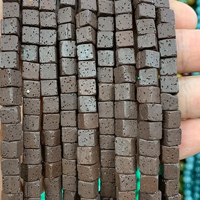 Authentic Ember of the Deep Earth: 5A Natural Volcanic Lava Beads