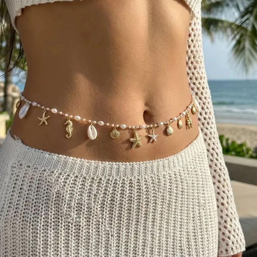 Authentic The Oceanic Oracle Girdle: A Symphony of Sea-Born Talismans