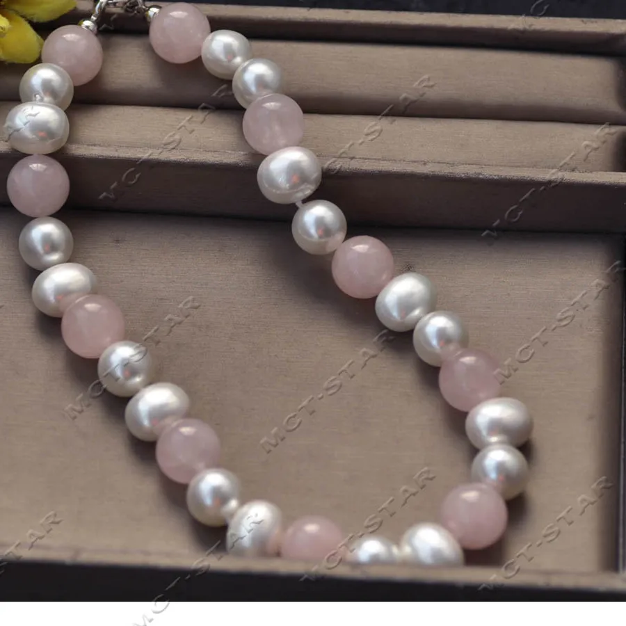 Authentic Luminous Shell and Rose Crystal Sacred Adornment