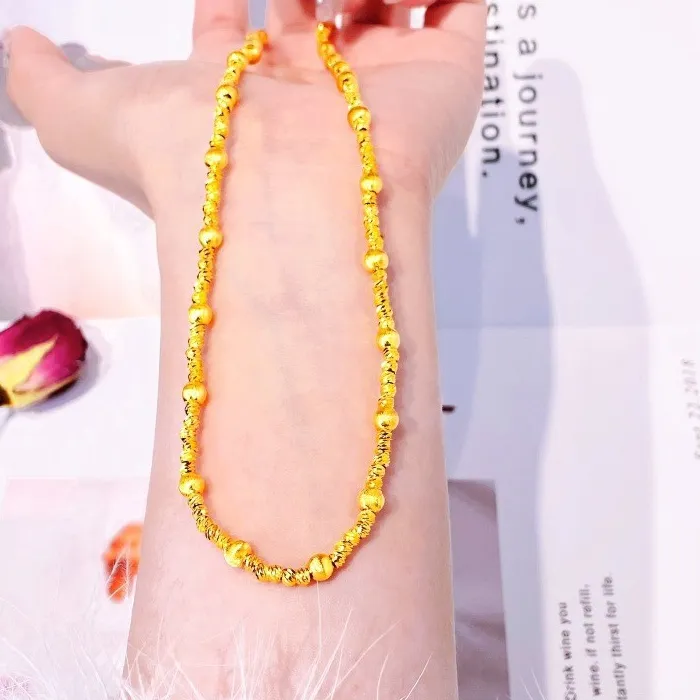 Authentic Aura of Radiance: Gilded Cascade Necklace