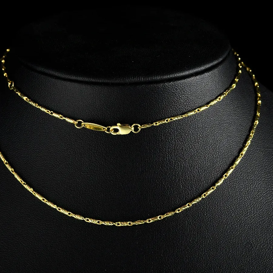 Authentic HOT SALE S925 Silver Flash Horseshoe Chain Versatile Neck Chain 1mm Wide Necklace 60cm Adjustable Wedding Jewelry