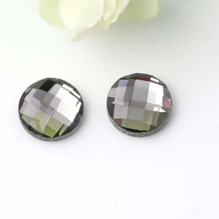 Authentic 1pack Flat Back Glass Cabochon 6/8/10/12/14/16/18/20 mm Multicolor Crystal Cabochon Cameo Cover For DIY Pendant Jewelry Findings