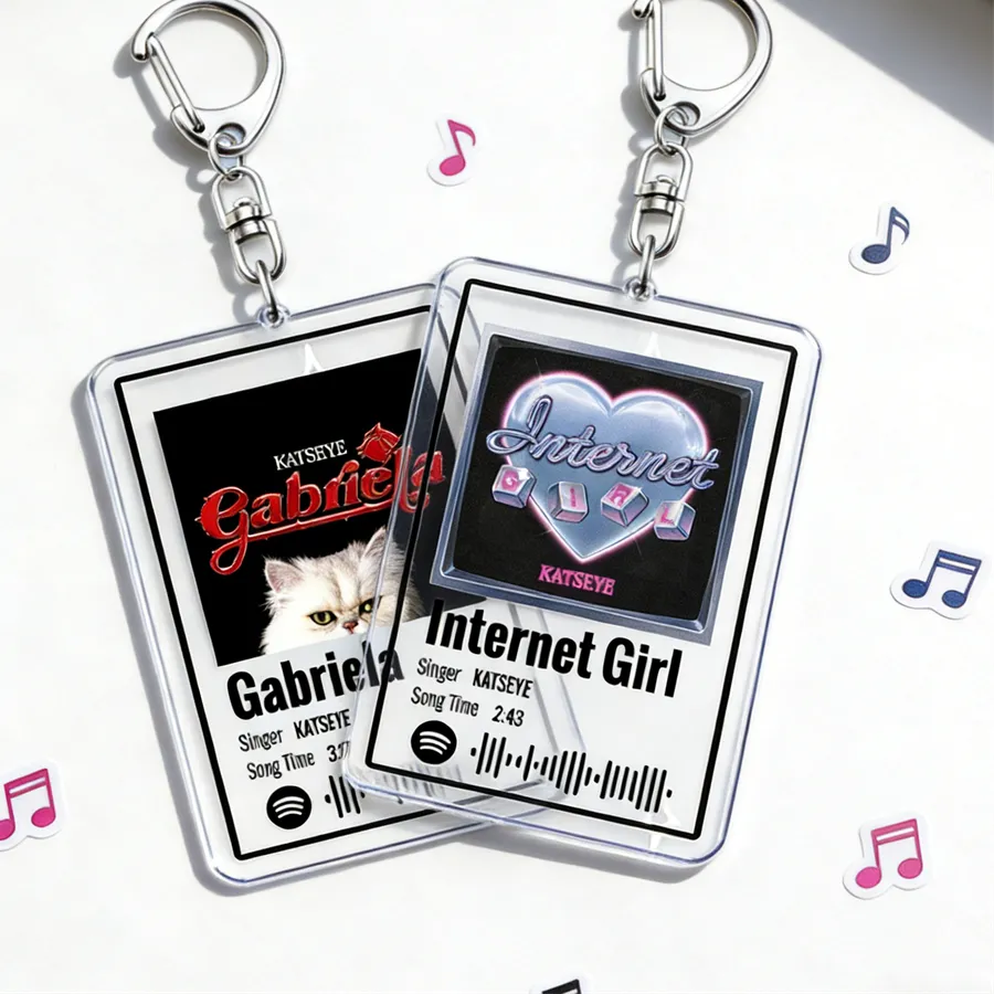 Authentic Popular Kpop Girl Group Band Music Keychains Manon Lara Sophia Yoonchae Megan Daniela Song Keying Jewelry Fans Friends Gifts