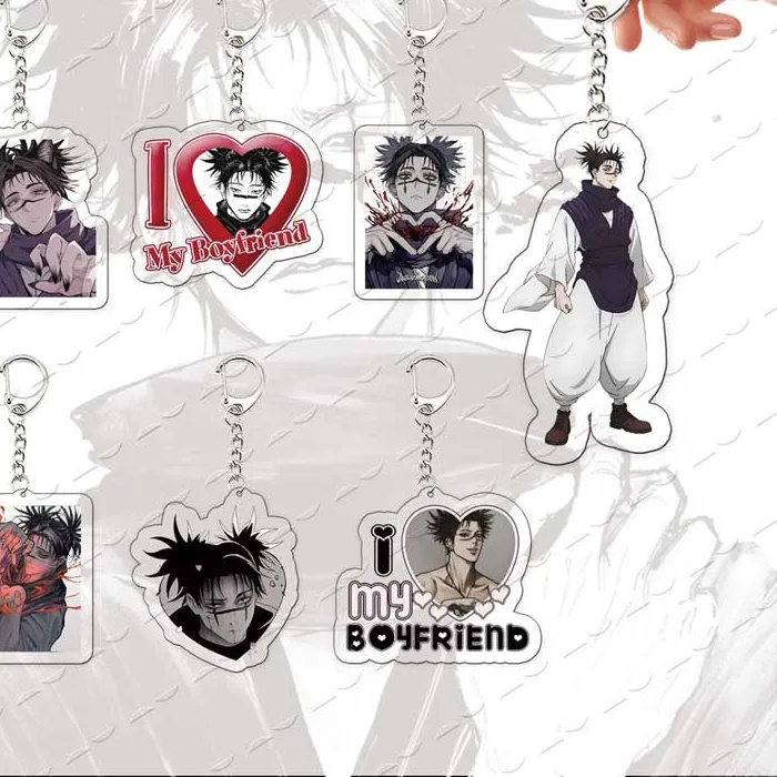 Authentic Acrylic Anime Choso Keychain for Accessories Bag Charm  Choso Chibi Keyrings Pendant Chain Fans Friends Gifts