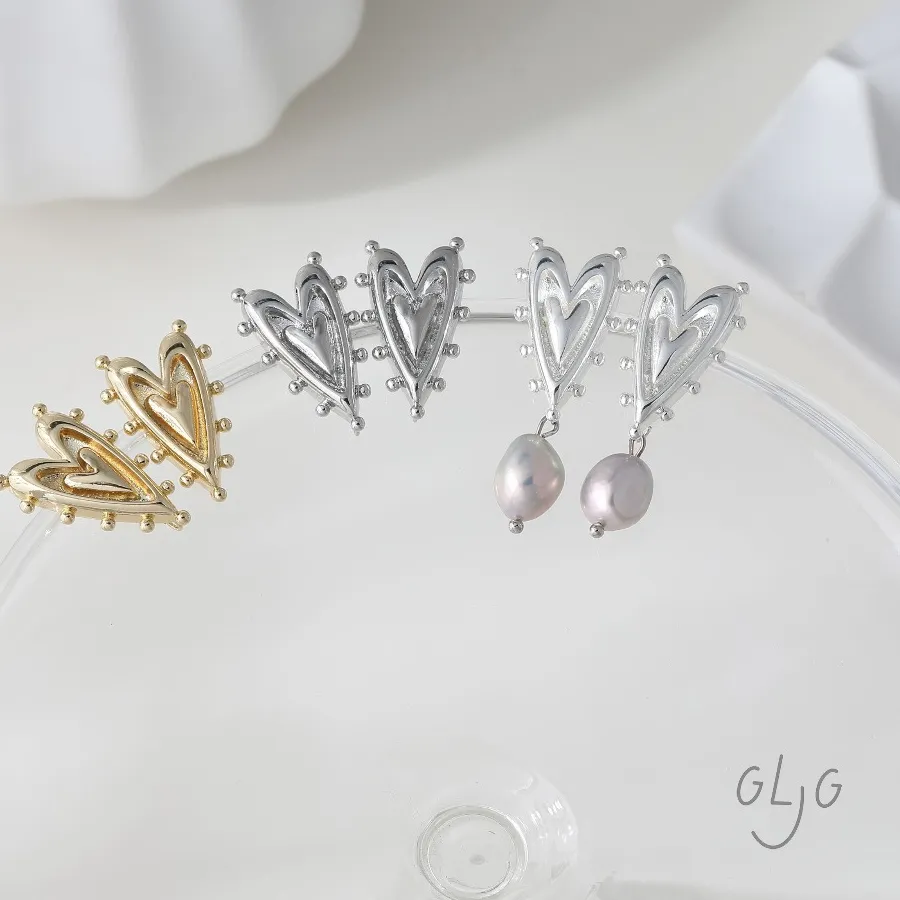 Authentic Celestial Heart Twin Studs - Sacred Radiance Auric Anchors