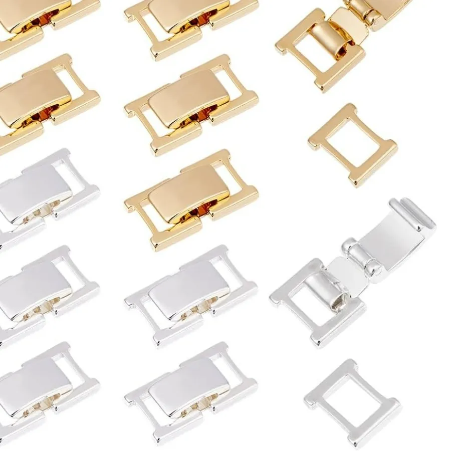 Authentic The Golden Bridge of Continuity: 12-Piece Brass Fold-Over Bracelet Extenders