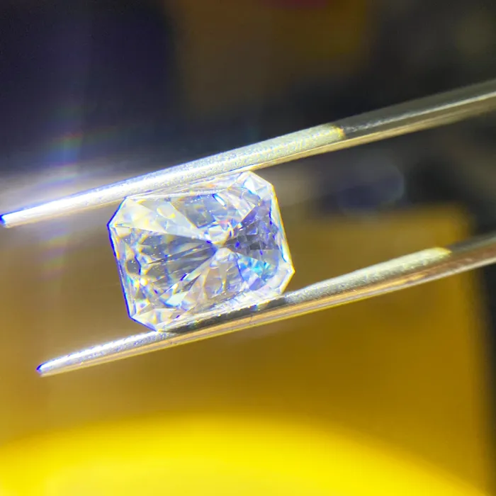 Authentic Celestial Radiance: 1ct Super D Moissanite Bead for Enchanted Jewelry