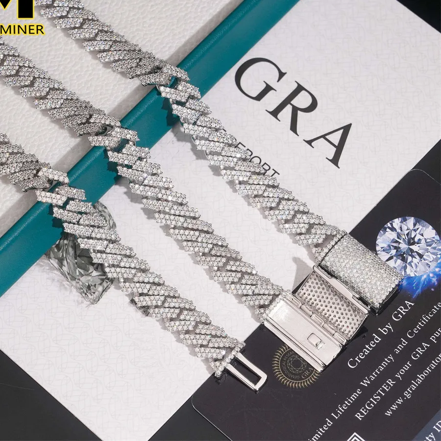 Authentic Mystic's Embrace: The Moissanite Cuban Link Chain - A Sacred Journey of Style and Protection