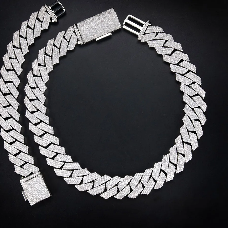 Authentic The Gilded Serpent Cuban Link: 20mm Iced Out Radiant Chain