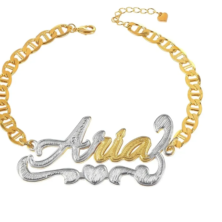 Authentic Heartfelt Harmony: Personalized Name Bangles for the Devoted Soul