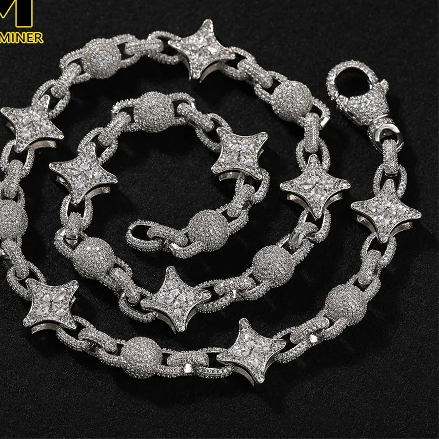 Authentic Celestial Starlink: 17mm Gold‑Plated Iced‑Out Cuban Bracelet