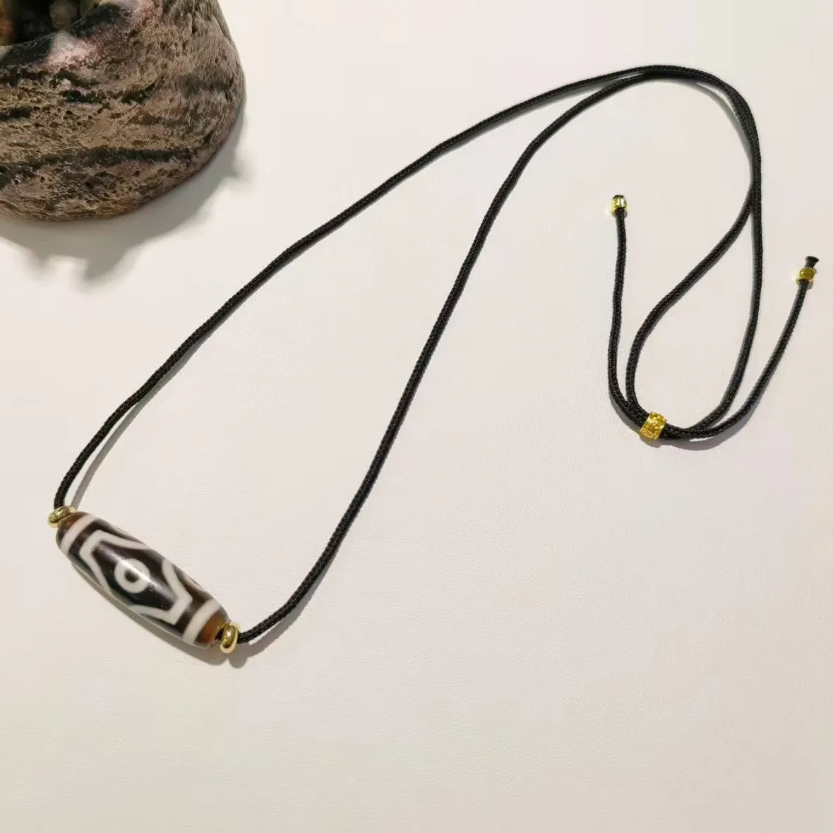 Authentic Celestial Dzi: The Boundless Agate Talisman of Tibetan Wisdom