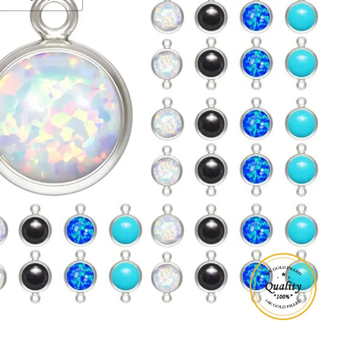 Authentic The Celestial Veil: Radiant Opal and Onyx Drop Amulet