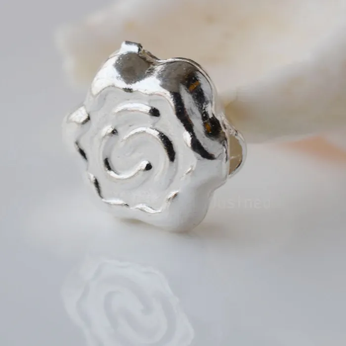 Authentic Celestial Void Spacer Bead - Solid 925 Sterling Silver Conduit of Sacred Geometry