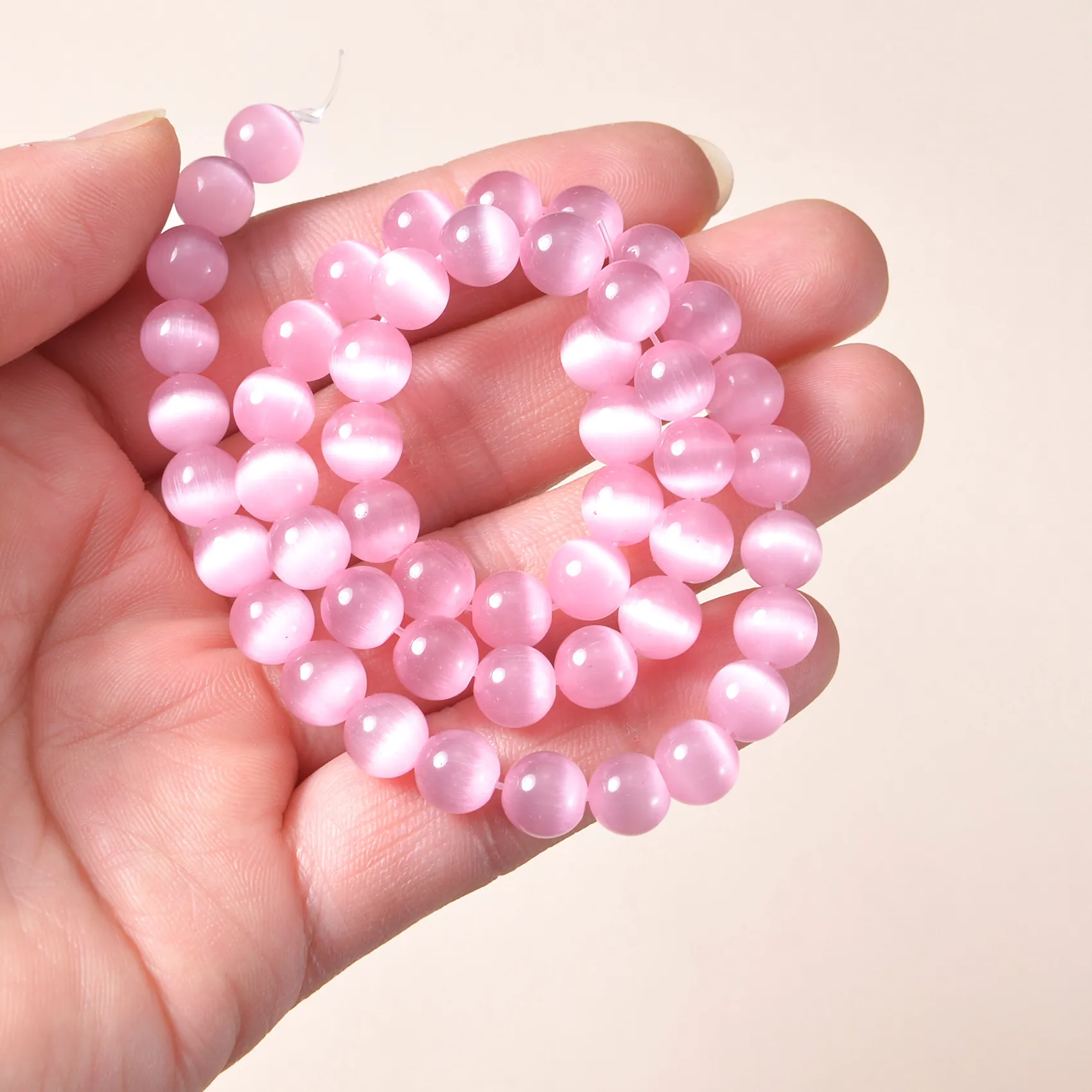 Authentic Mystic Gaze Cat Eye Opal Loose Spheres - Visionary Energy & Intention Beads