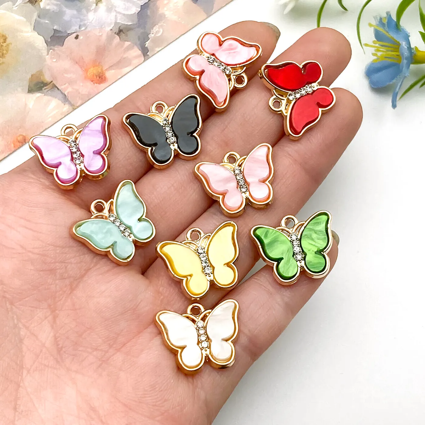 Authentic Ethereal Metamorphosis Butterfly Charms - Vibrant Enamel Spiritual Transformation Talismans