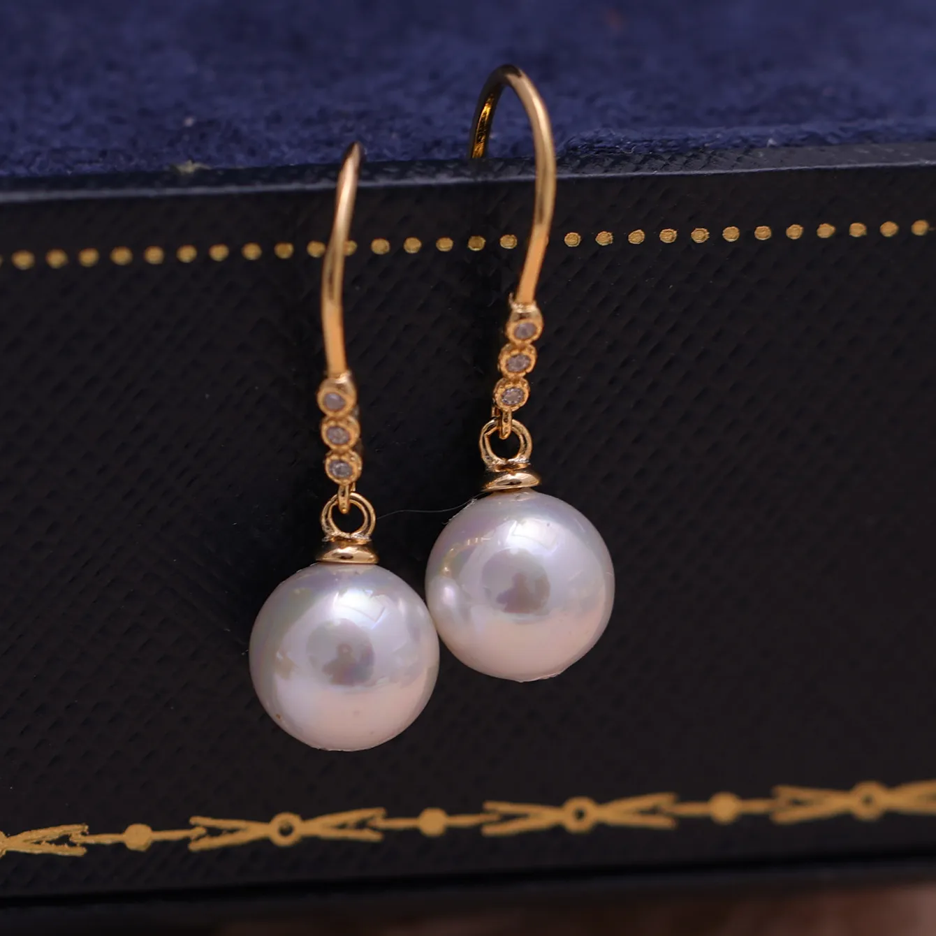 Authentic S925 Sterling Silver Earrings Base Findings Mountings Jewelry Mounts Fittings Accessories for 5-12mm Pearls 10 pairs/lot
