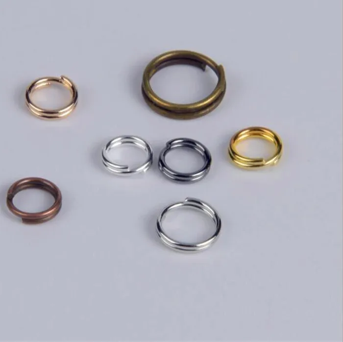 Authentic 200pcs 5/6/8/10/12/14mm Open Jump Rings Double Loops Split Rings Connectors For Diy Jewelry Making Finding Accessories Wholesale