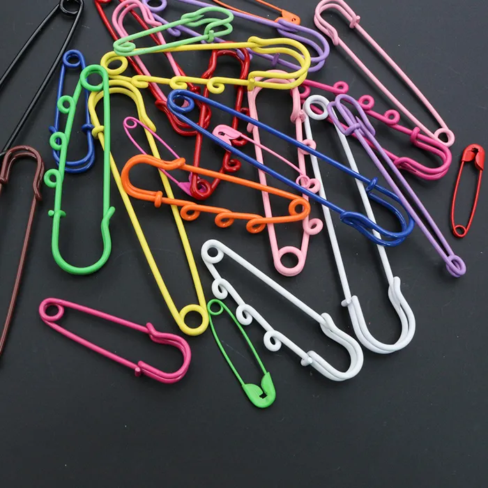 Authentic Fashion New Multi-Colors Mixed Colorful Safety Pins Brooch Blank Base for DIY Jewelry Making Supplies Accessorie