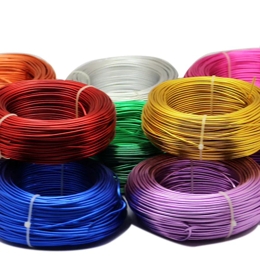 Authentic Wholesale 35~225Meter 4Size Whole Roll Aluminum Wire Fashion Jewelry Findings For Jewelry Making DIY Aluminum Craft Wire Plated
