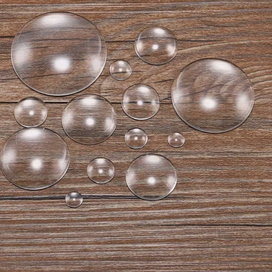 Authentic 5-50pcs 8 10 12 14 16 18 20 25 30 mm Round Flat Back Clear Glass Cabochon Transparent Cabochon For Diy Jewelry Making Supplies