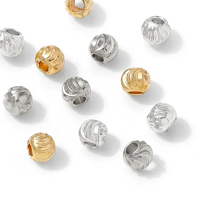 Authentic Celestial Flow Corrugated Gold Ritual Spacer Beads