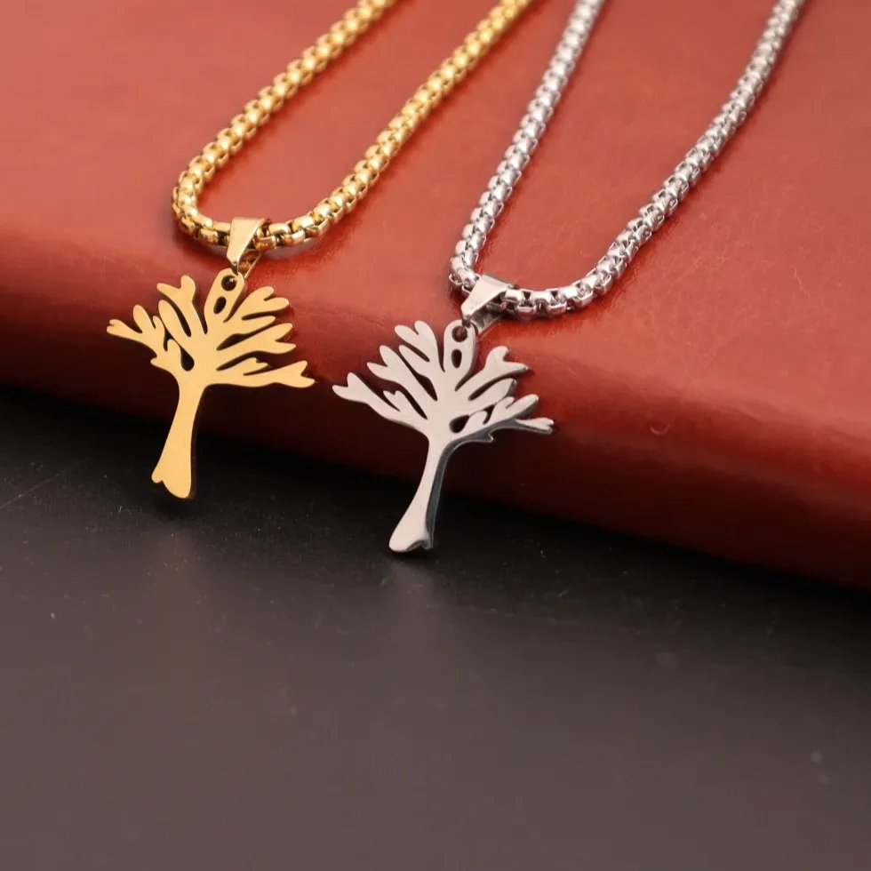 Authentic Tree of Life Pendant Necklace Charm Family Jewelry Men and Women Give Mom Mother's Day Jewelry Gifts