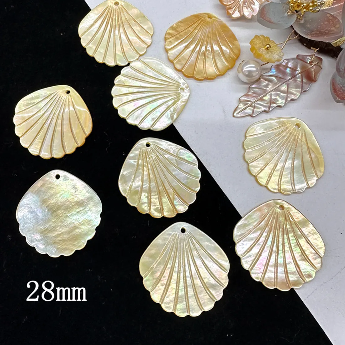 Authentic Tears of the Ocean: Mother of Pearl Natural Shell Pendants