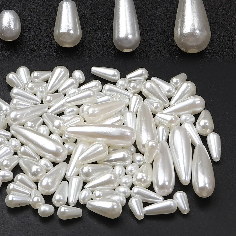 Authentic Tears of the Ancient Ocean - Sacred Beige Waterdrop Pearl Talisman Beads
