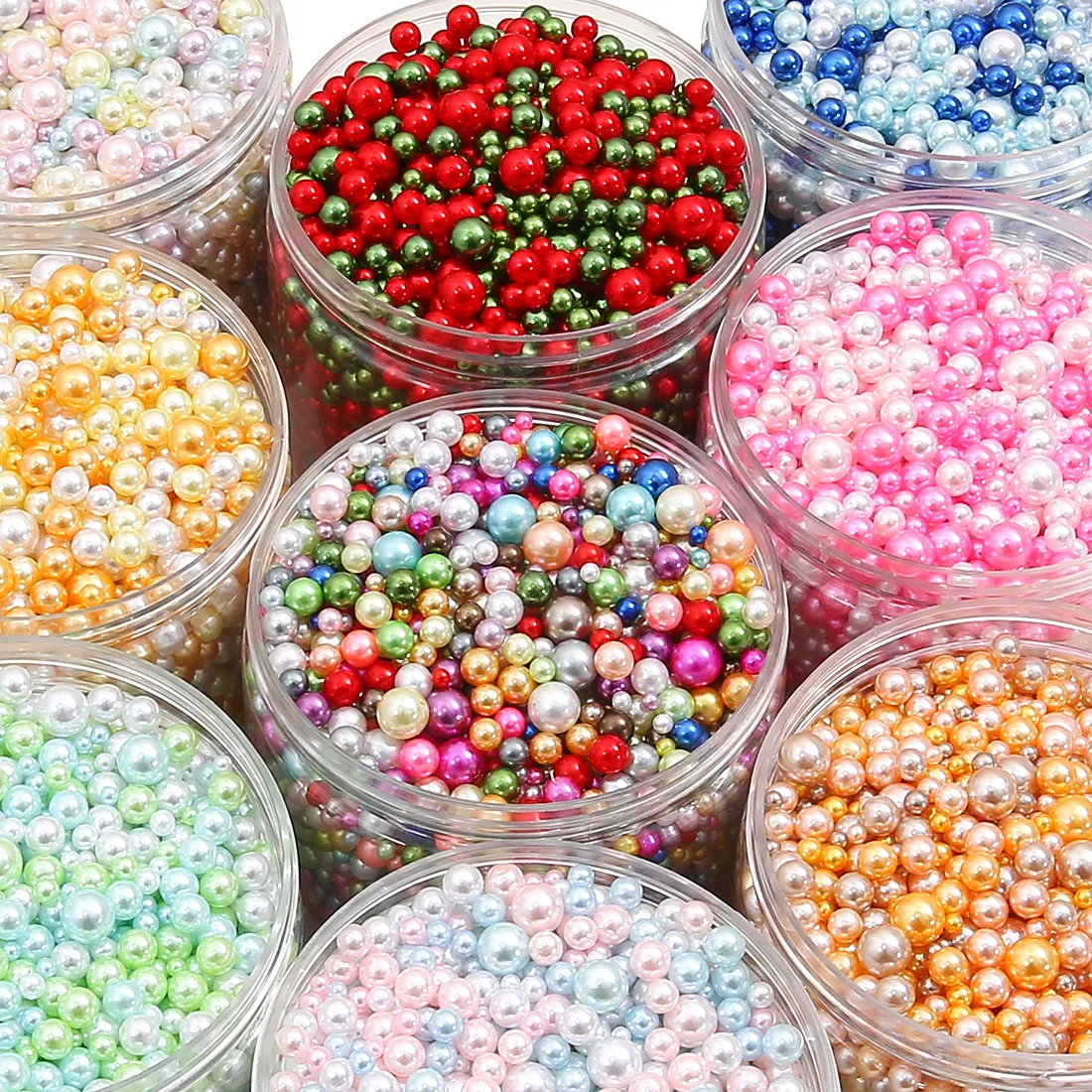 Authentic Alchemical Spectrum Spheres - Vibrant Polished Pearl Orbs for Sacred Crafting