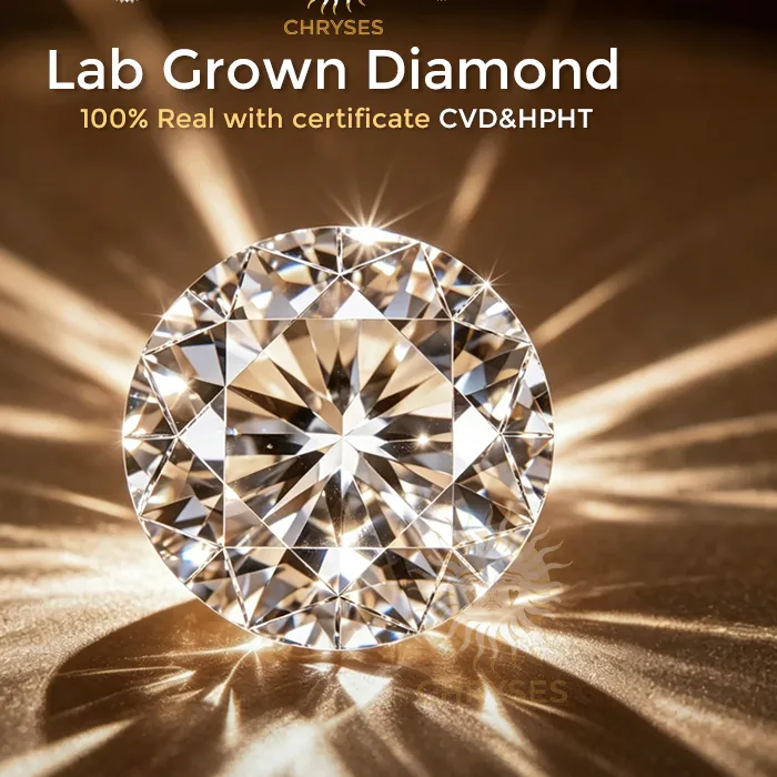 Authentic IGI Certified Round Brilliant Lab Grown Diamond D-F VVS1-VVS5 1-5ct CVD HPHT Loose Ethical Lab Created Gemstone For Engagement Jewelry