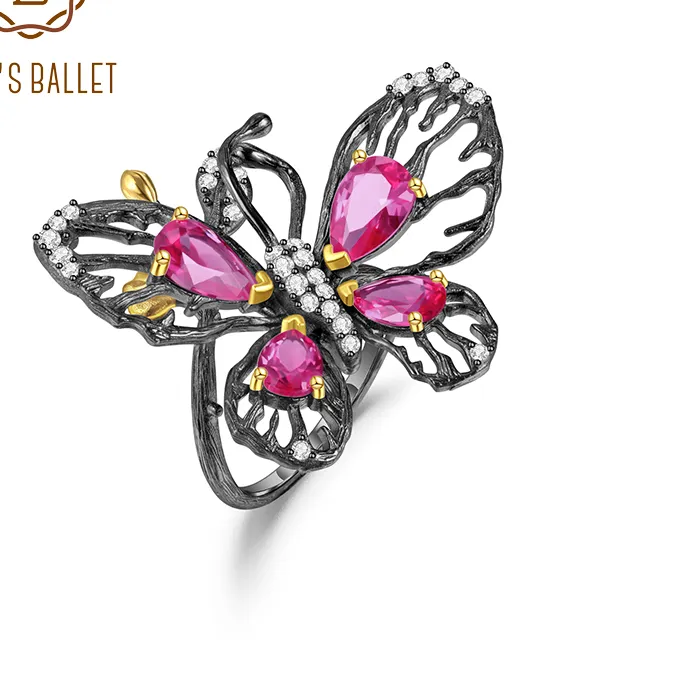 Authentic Butterfly Wings of Ruby Serenity