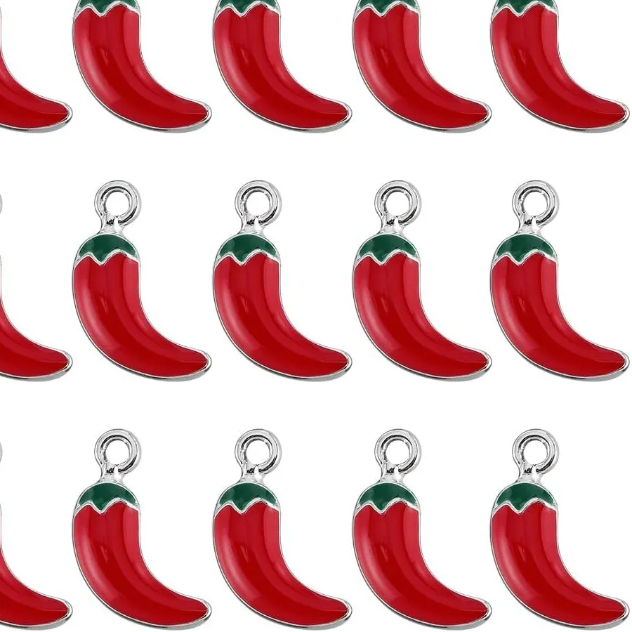 Authentic Vibrant Flame Talismans: The Sacred Red Chili Pendants