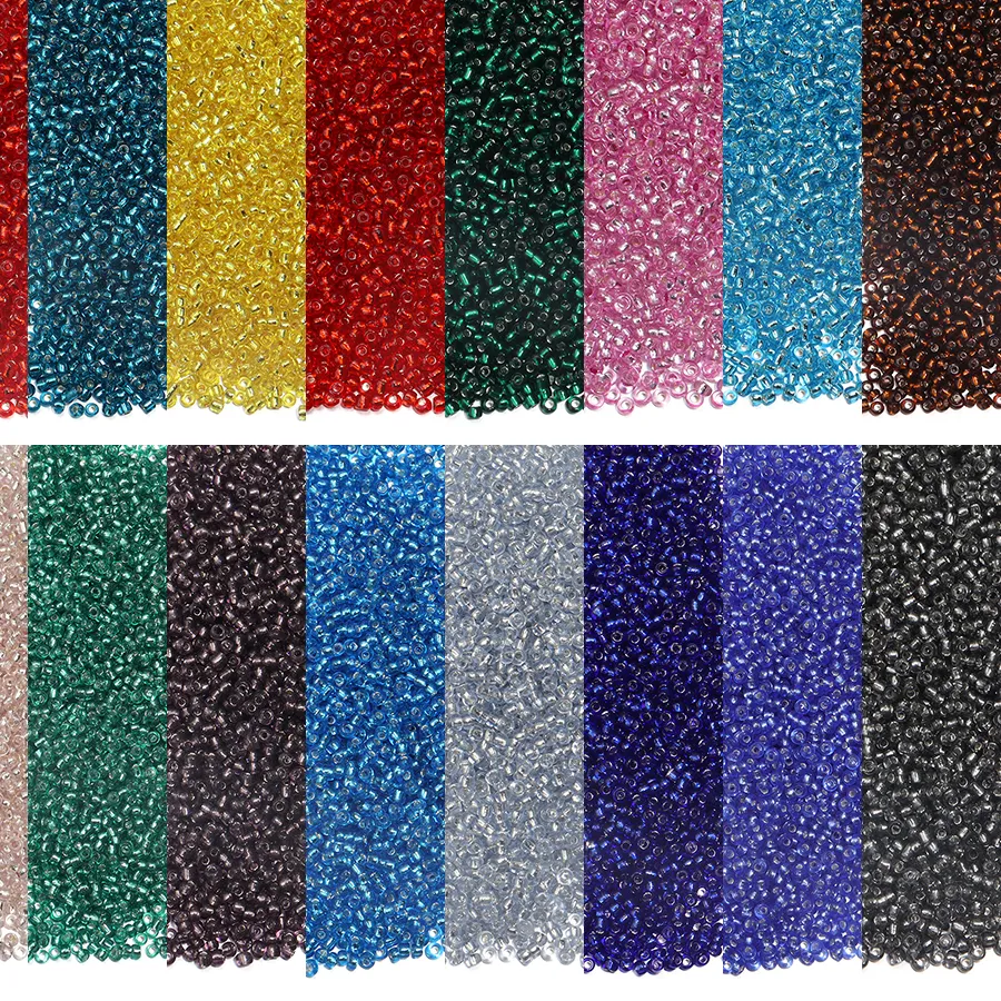 Authentic The Infinite Weave: 2mm Luminous Glass Seed Beads for Sacred Craft