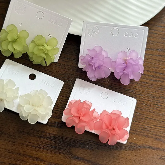 Authentic Emerald Bloom Whispering Petal Studs Of Enchanted Silver