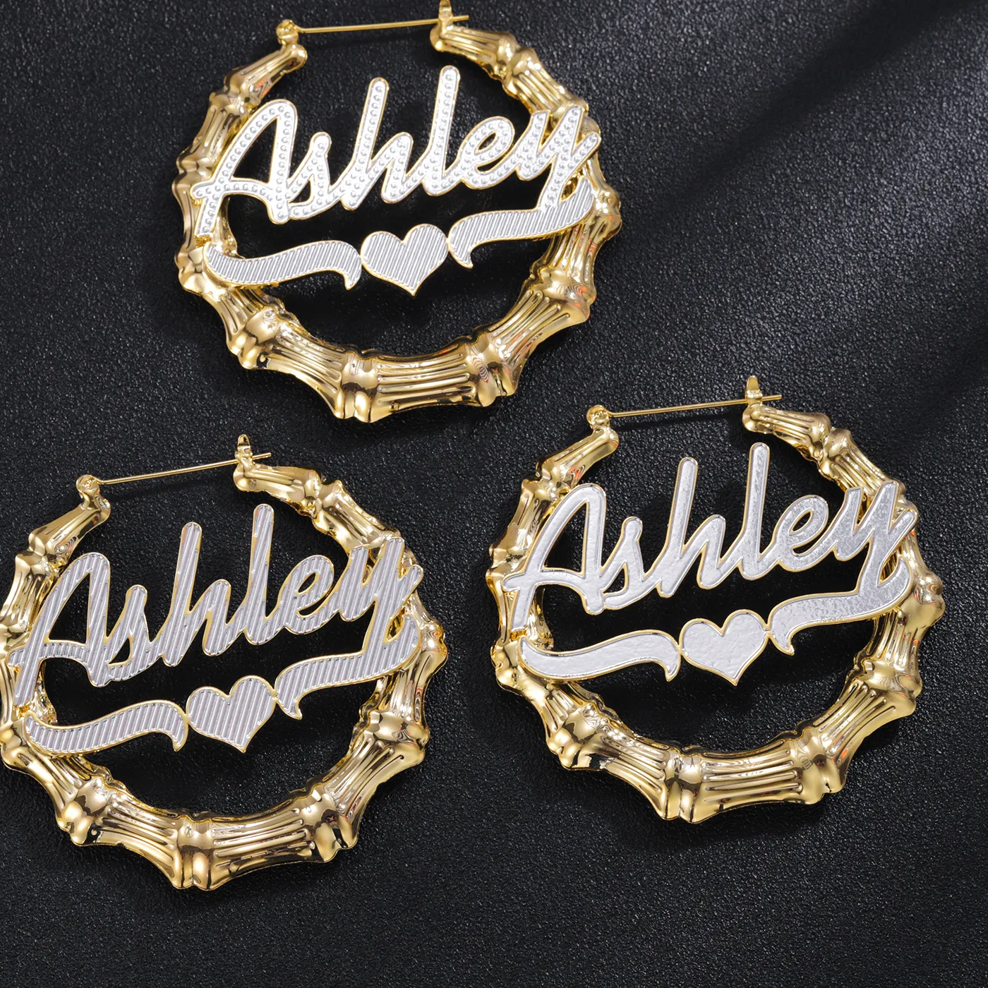 Authentic Radiant Identity Hoops in 18K Gold Plated Stainless Steel